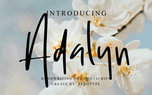 Adalyn: A Light Handwritten Font for Editorial Elegance