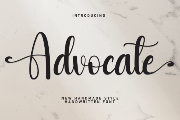 Advocate: A Handwritten Font for Digital Design