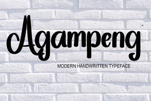 Agampeng: A Bold Handwritten Font for Confident Digital Branding