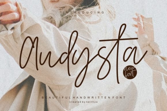 Audysta Typeface: Elegant Handwriting for Editorial Moments