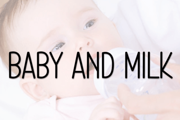 Baby and Milk: A Sweet Handwritten Font for Crafters
