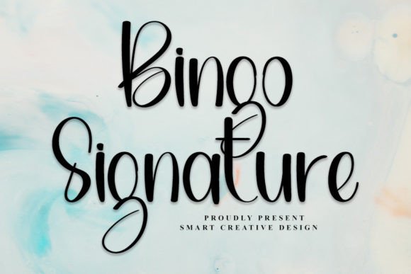 Bingo Signature: A Handwritten Font That Elevates Real Business Branding