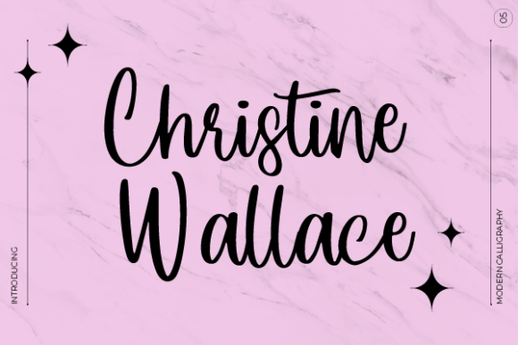 Christine Wallace: A Handwritten Font That Earns Its Place in Real Campaigns