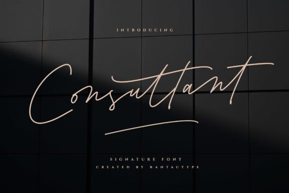 Consultant: A Handwritten Font That Feels Both Classic and Modern