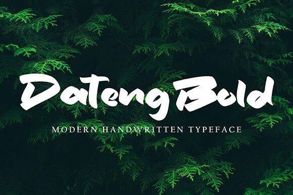 Dateng Bold: A Script Font for Digital Design