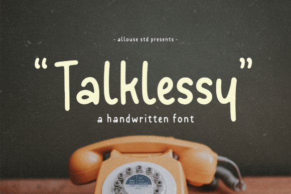 Discover Talklessy: The Handwritten Font for Creative Crafters