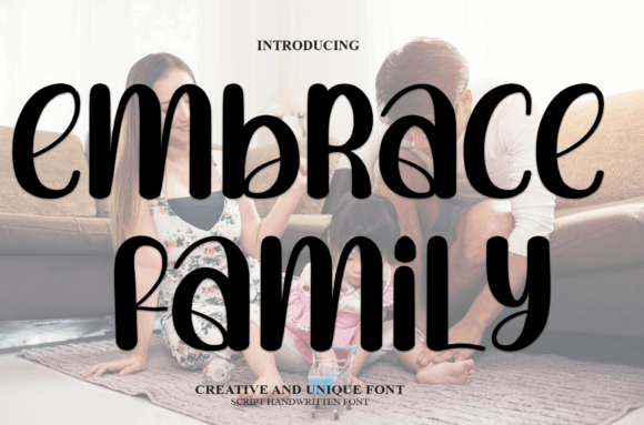 Embrace Family: A Friendly Handwritten Font for Real Small Business Branding