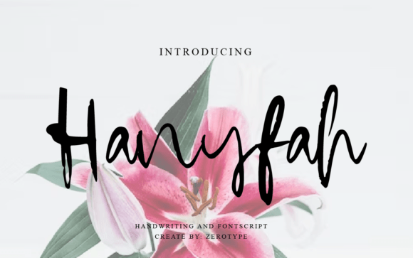 Hanyfah: A Script Font That Makes Your Campaigns Instantly Legible