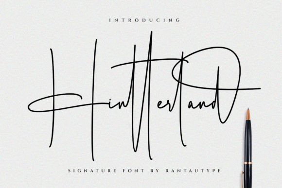 Hintterland Signature: A Font for Editorial Elegance