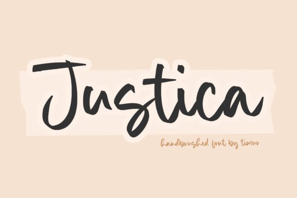 Justica: A Handwritten Script Font for Editorial Charm