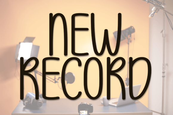 New Record: A Friendly Handwritten Font for Digital Branding