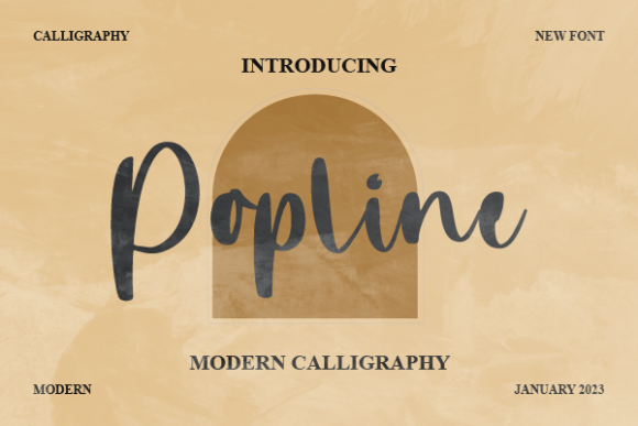 Popline: A Handwritten Font That Feels Like a Quiet Conversation
