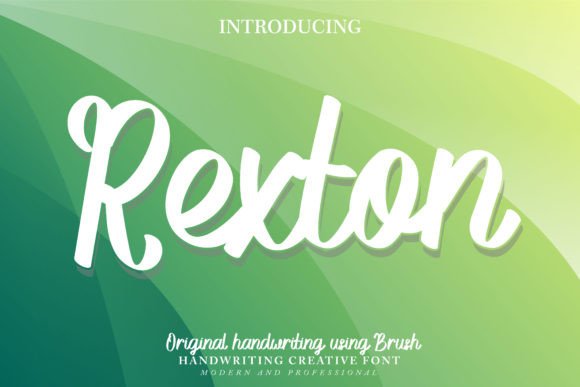 Rexton Script Font for Small Business Branding