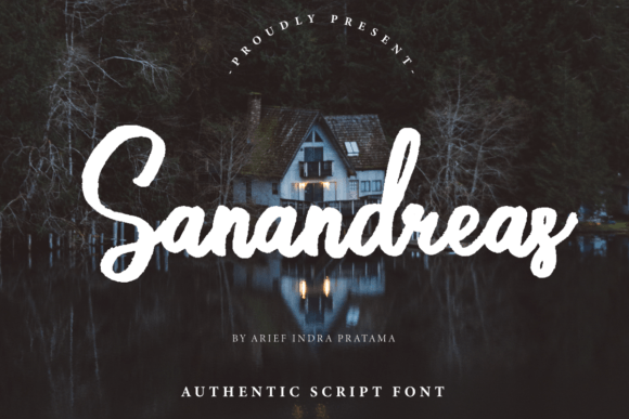 Sanandreas: A Brush Handwritten Font for Digital Brand Warmth