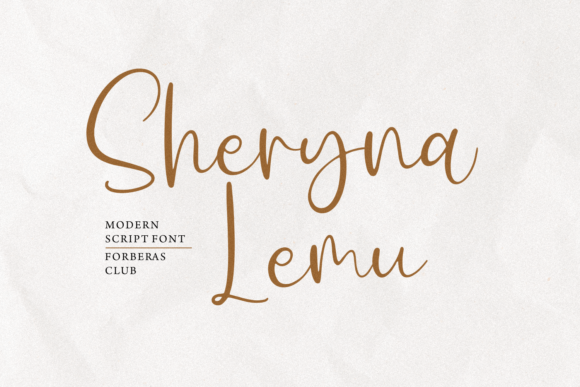Sheryna Lemu: A Beautiful Script Font for Digital Design