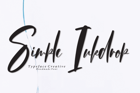 Simple Inkdrop: A Handwritten Script Font That Makes Your Message Instantly Clear