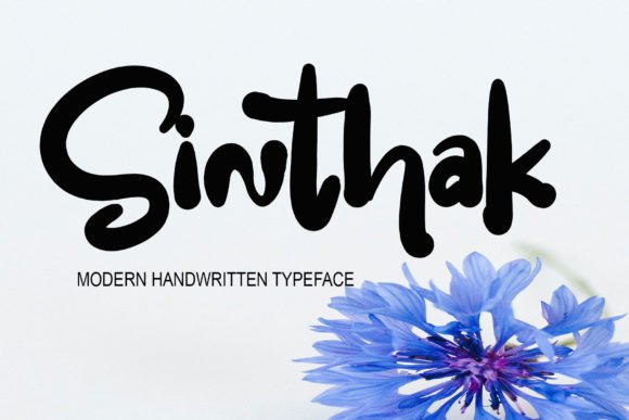 Sinthak: A Handwritten Brush Script Font That Elevates Digital Branding