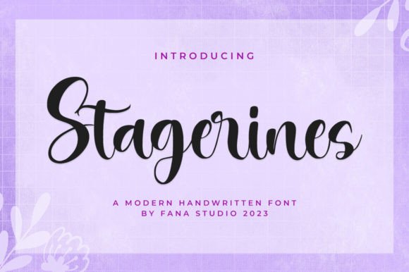 Stagerines: A Refined Script Font for Digital Brand Moments
