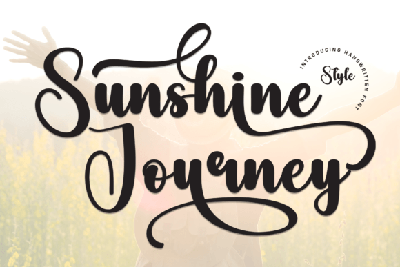 Sunshine Journey: A Script Font That Lifts Campaign Visuals