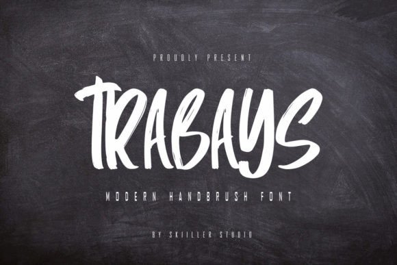 Trabays: A Modern Script Font That Feels Human, Not Hand-Drawn