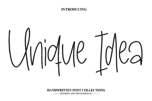 Unique Idea: A Friendly Handwritten Font for Editorial Charm